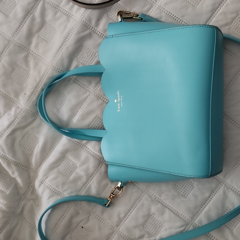 Blue leather Kate Spade handbag
